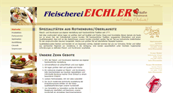 Desktop Screenshot of fleischerei-eichler.de