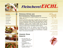 Tablet Screenshot of fleischerei-eichler.de